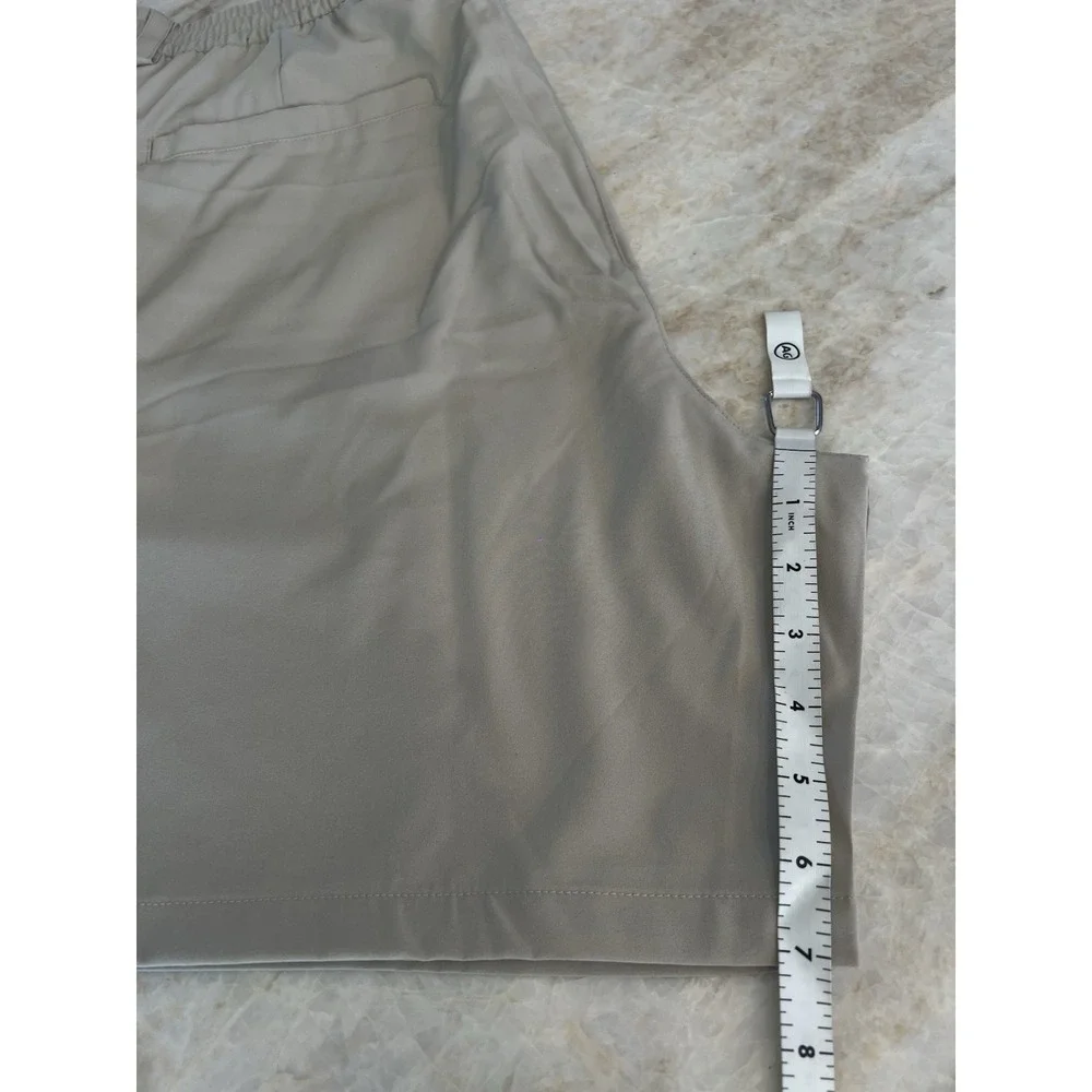 PinkBomb Men's Beige Athletic Golf Shorts 2XL Polyester 7